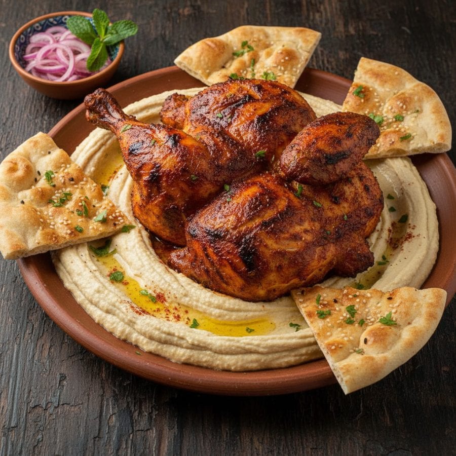 Al Faham Full Chicken Hummus