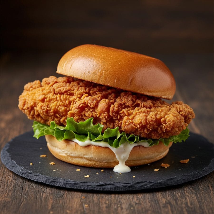 Chicken Burger Fateera